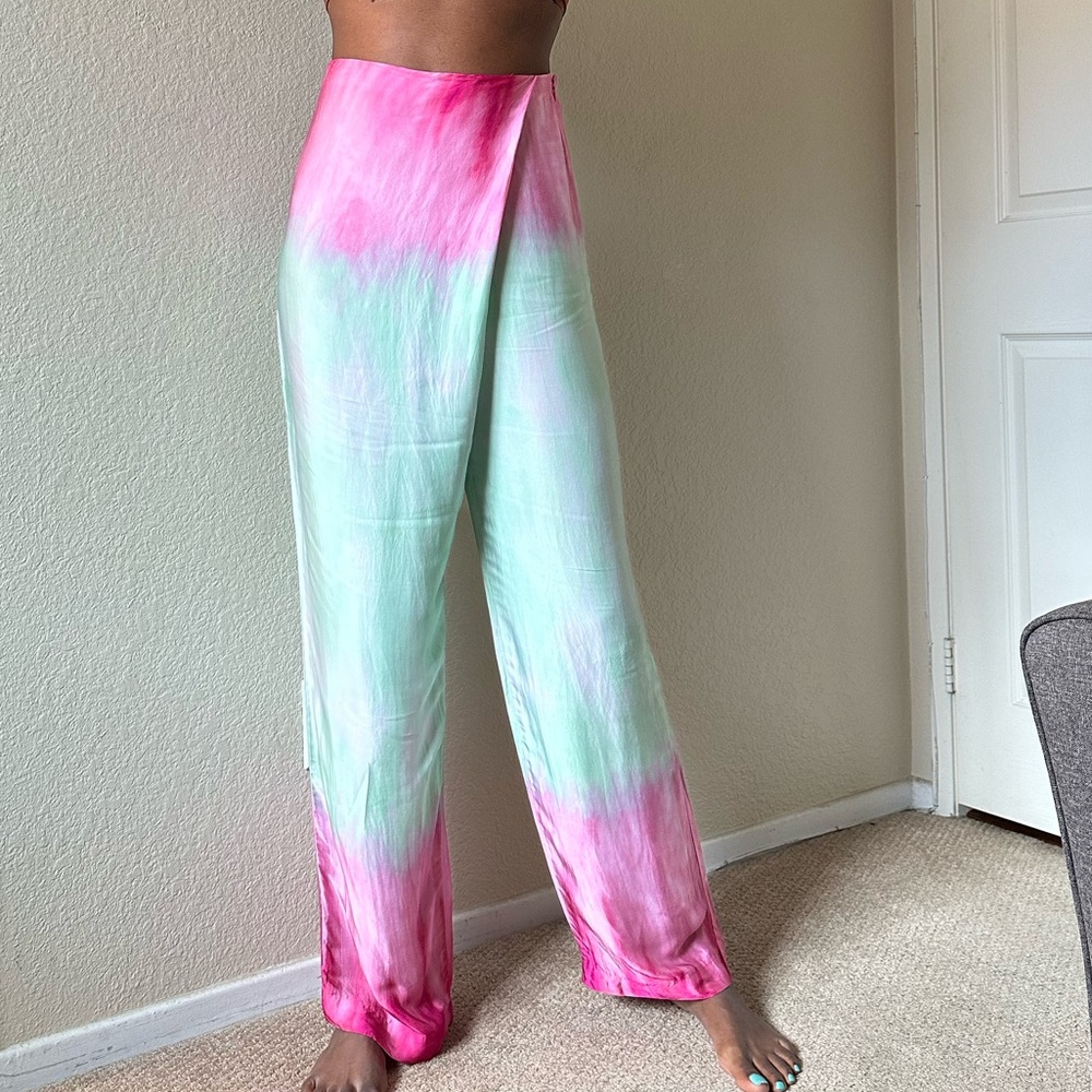 Zara tie dye wrap pant